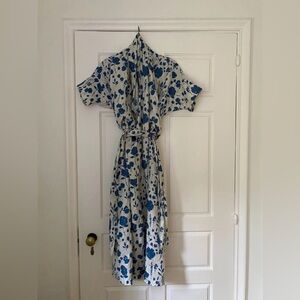 NWT Caron Callahan Julien Floating Floral Linen Dress